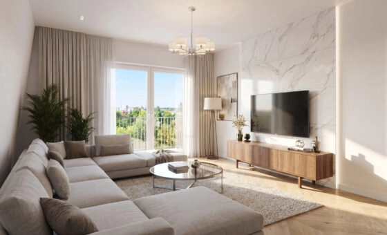 Piękny widok na miasto! 3pok 67m2|Blisko Malta!