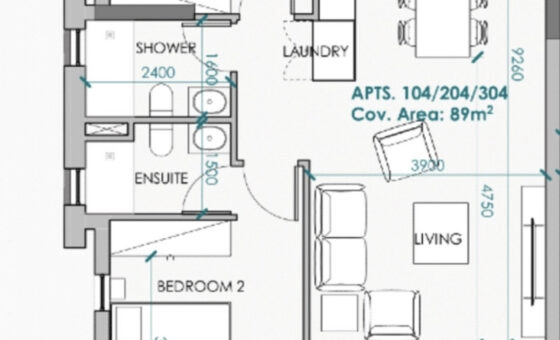 Cypr: nowy apartament 89 m2 w Geroskipou/Pafos