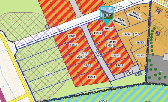 Działka budowlana 834 m² | MPZP: dom lub usługi |