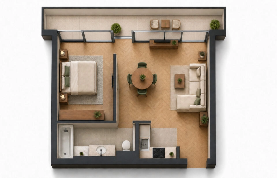 BEZ PROWIZJI | STARE MIASTO | 46 m² | 2 POKOJE |