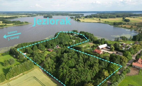 Jeziorak | prawie 400 m brzegu | 3,79 ha | MPZP
